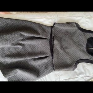 Two Piece / Quilted separates with zipper detail